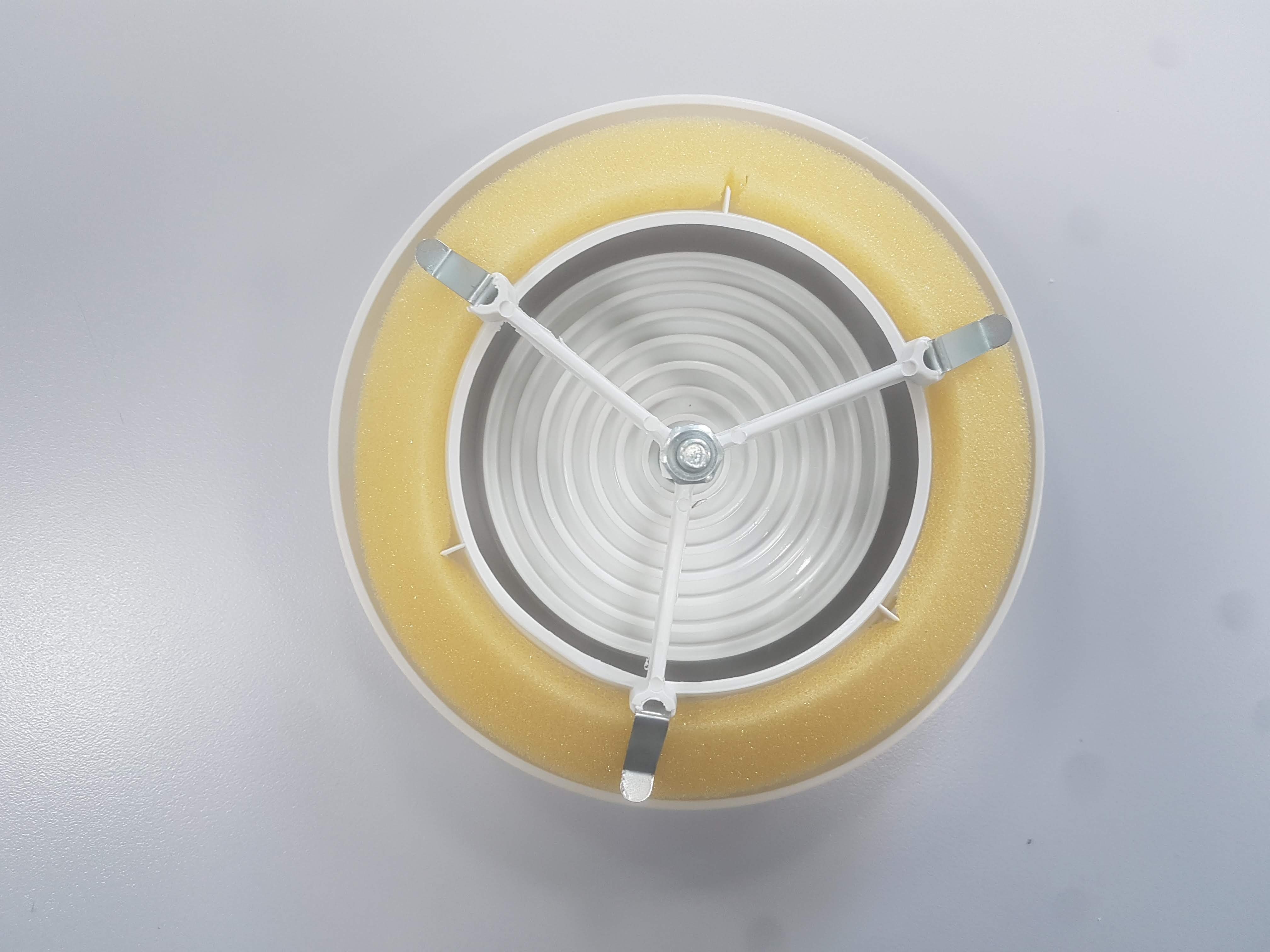 Ablufttellerventil DN 125 aus Kunststoff