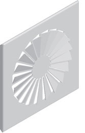 Designblende DRALL DN125