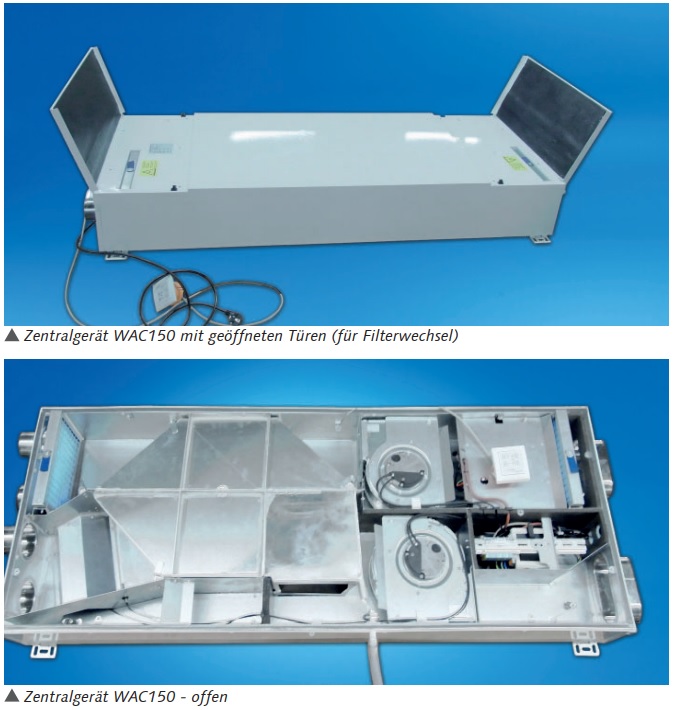 Zentrales Lüftungsgerät Westaflex 150WAC