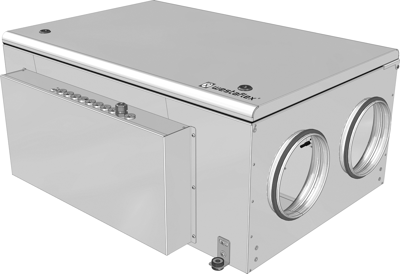 Lüftungsgerät mit Rotationswärmeübertrager