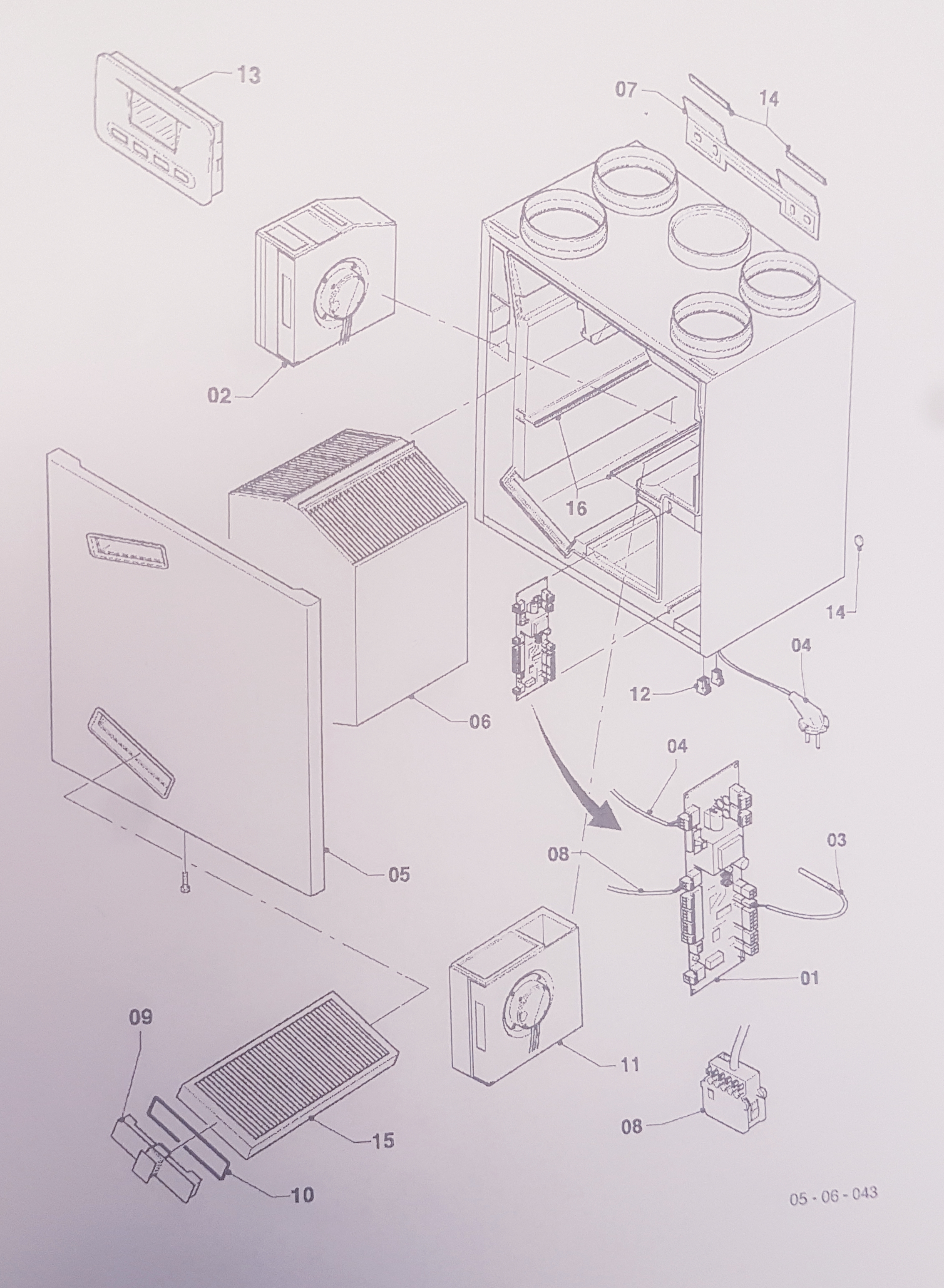 Ersatzventilator für 350WAC