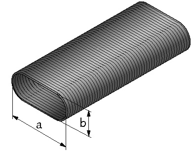 Quadroflex, flexibles Ovalrohr