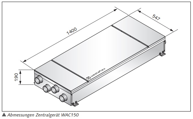 Zentrales Lüftungsgerät Westaflex 150WAC