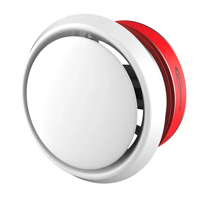 Luftdurchlaß rund mit Brandschutzklappe