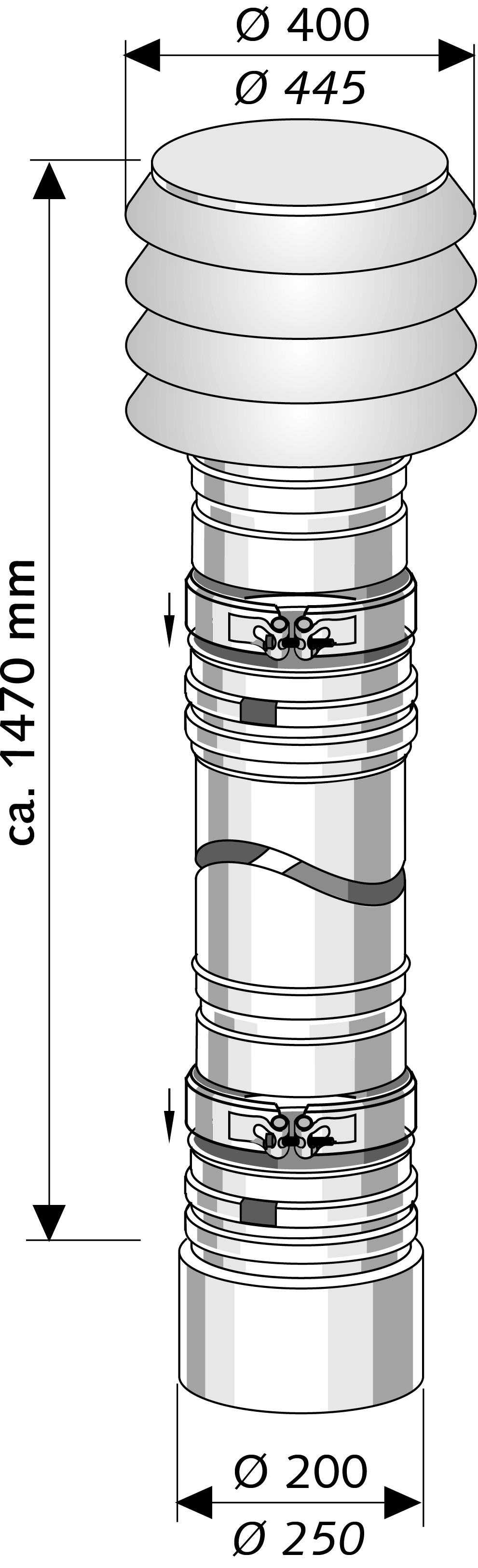 Lufteinlass Edelstahl