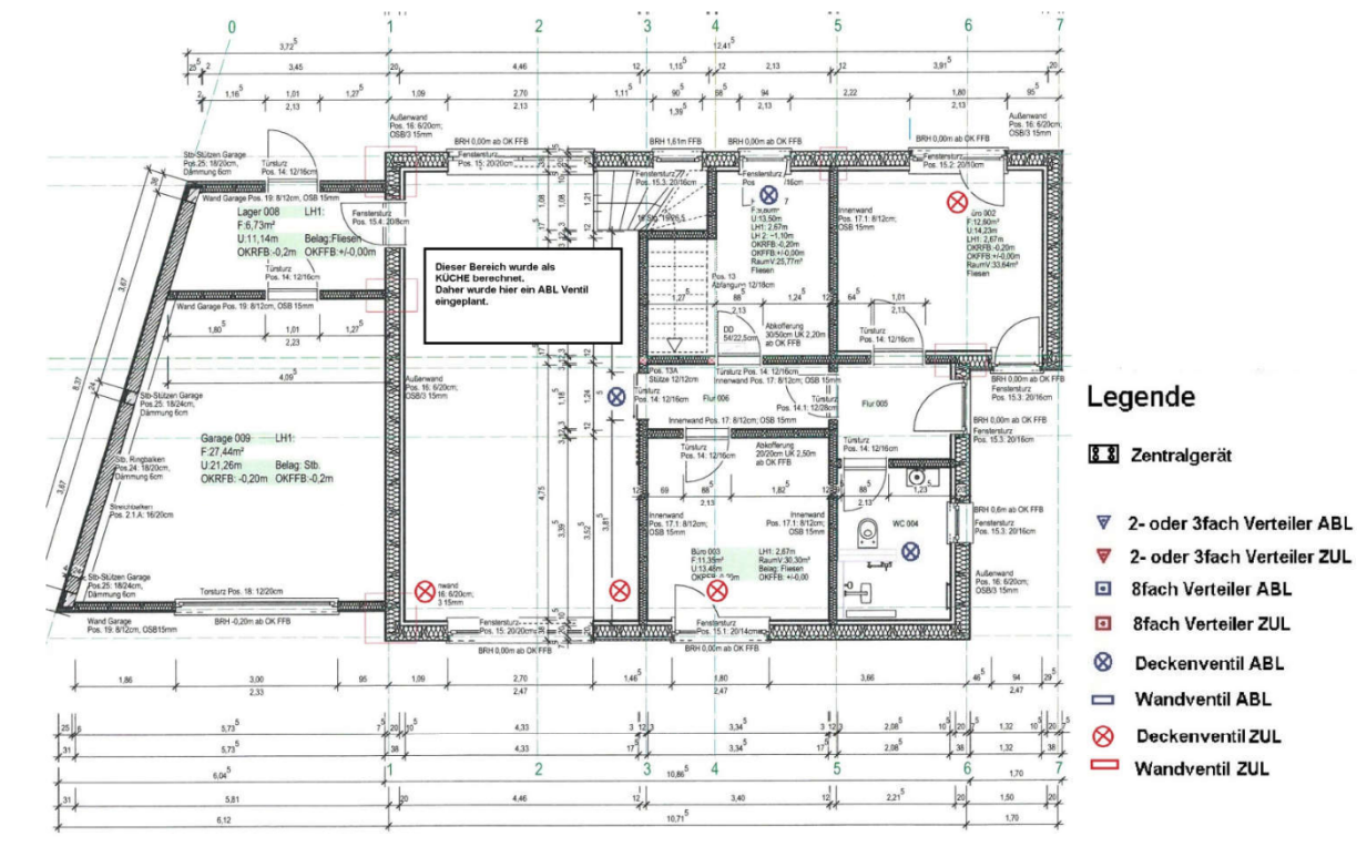 Konzept- und Lüftungsplanung in 2D
