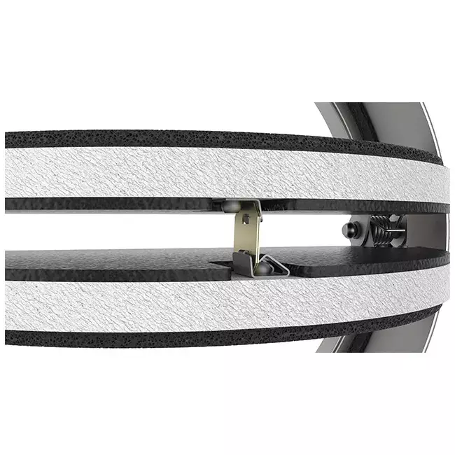 Luftdurchlaß rund mit Brandschutzklappe