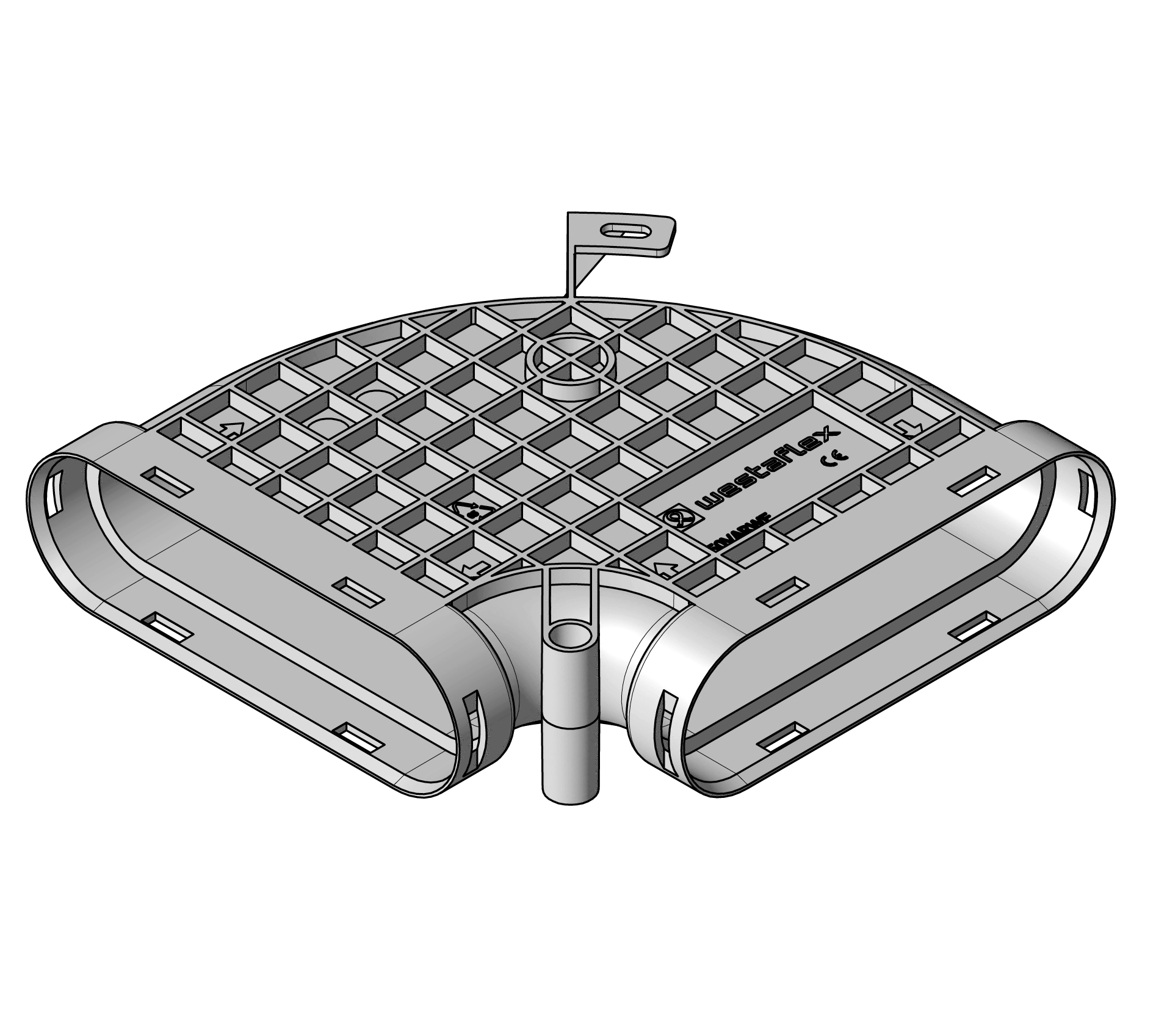 Bogen 90° schmalseitig