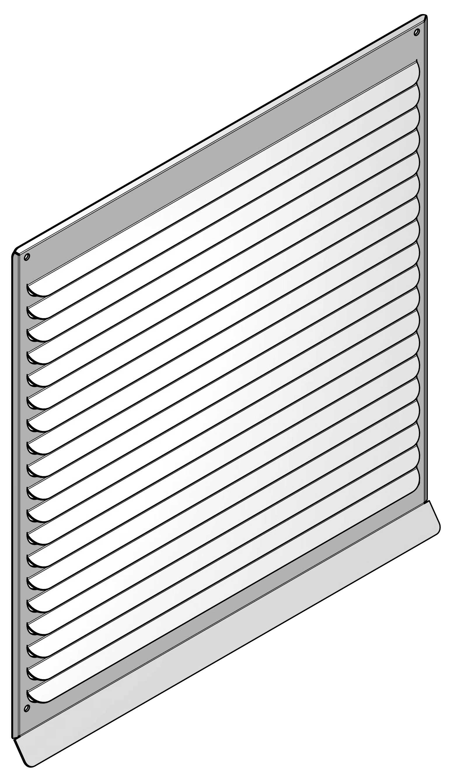 Außengitter Edelstahl