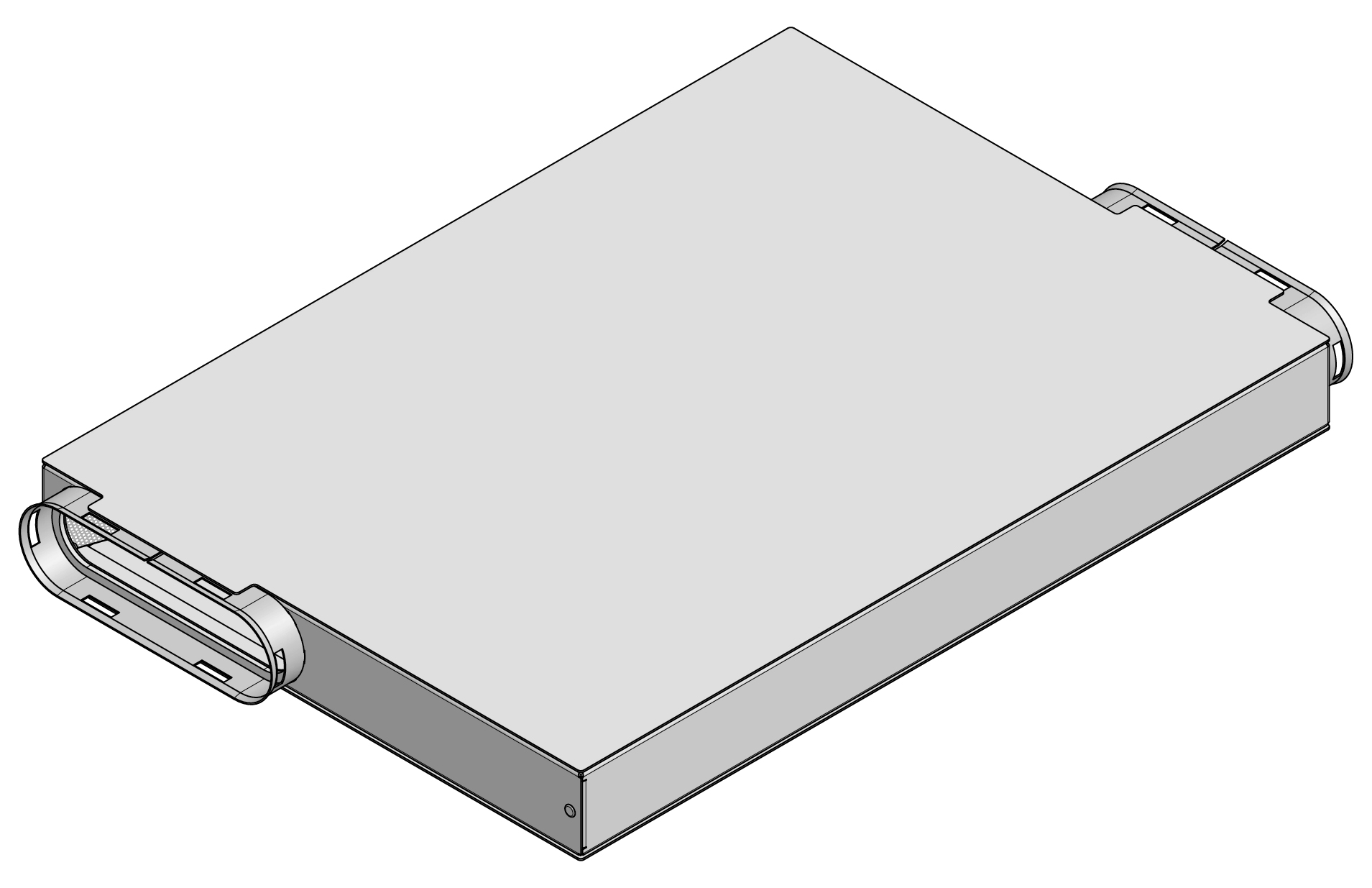 Schalldämpfer flach