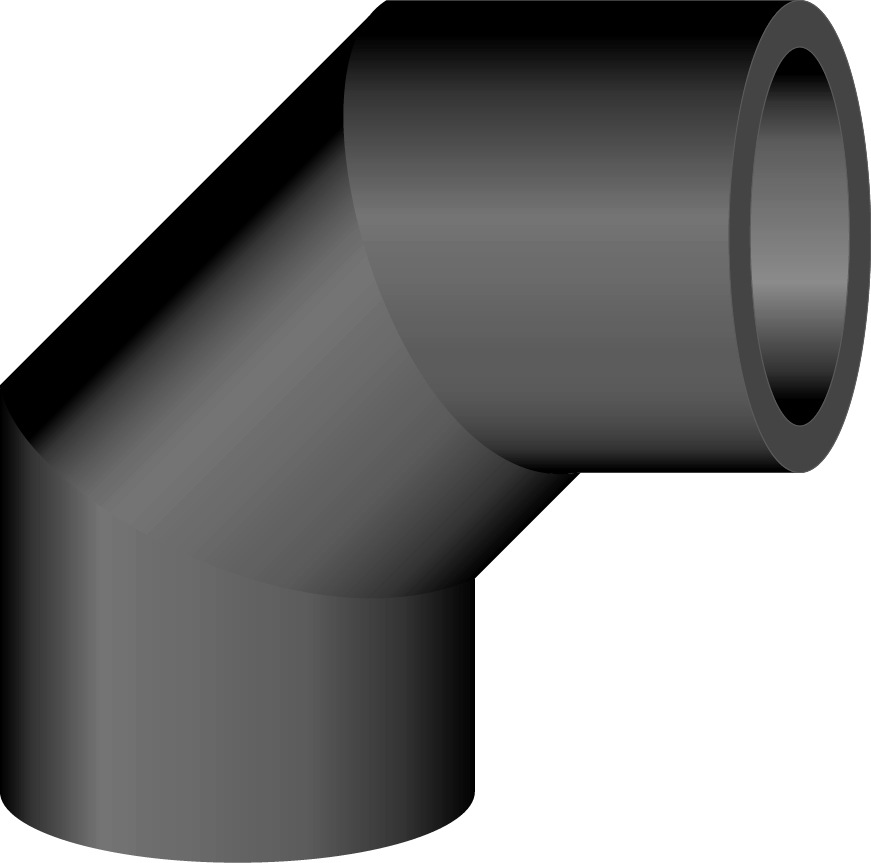 EPE-Schaumrohr-Bogen 90°