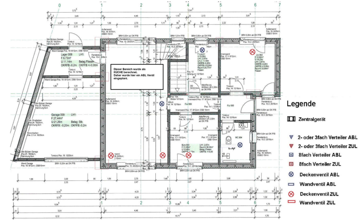 Konzept- und Lüftungsplanung in 2D