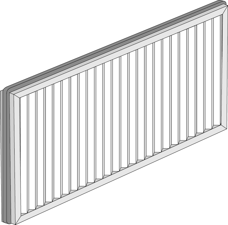Feinfilter 250WAC G4/F6 (für Gerät mit Bypassklappe)