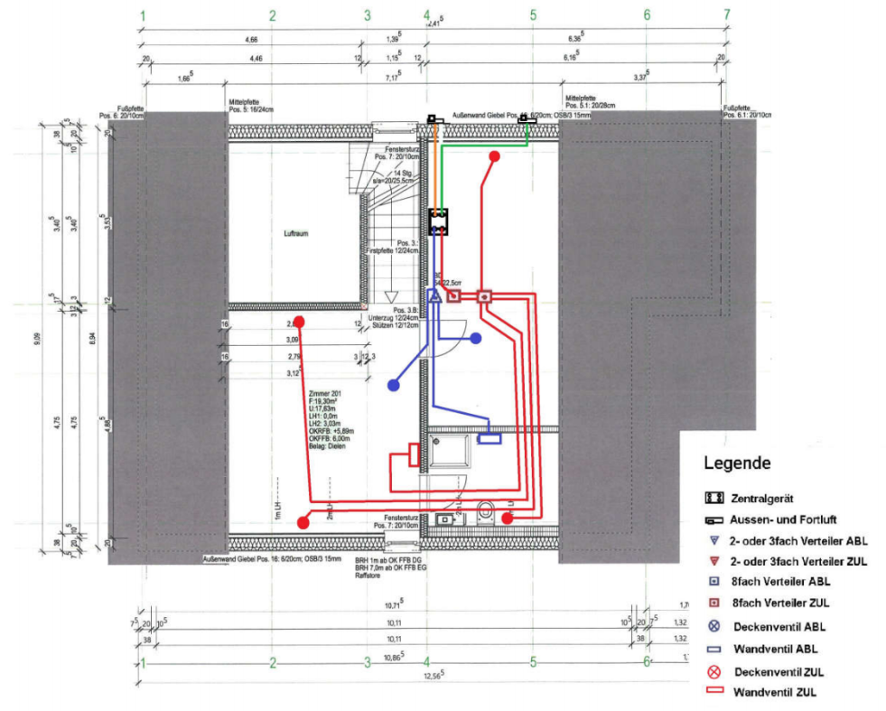 Konzept- und Lüftungsplanung in 2D