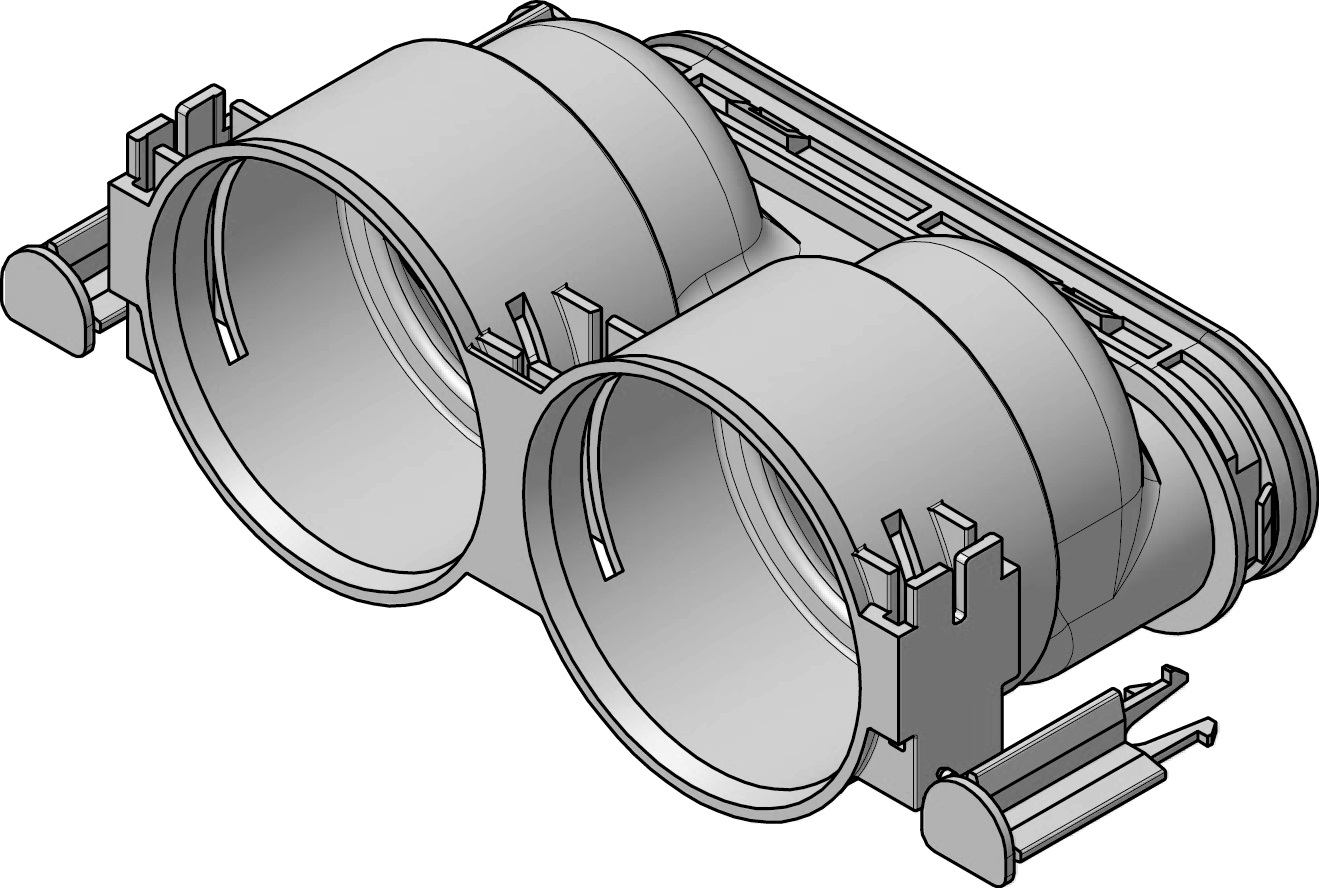 Anschluß-Stück Rundkanal